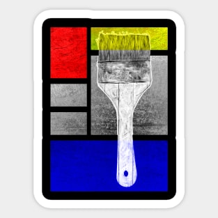 Artist Painters Paintbrush Sticker